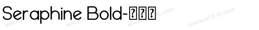 Seraphine Bold字体转换